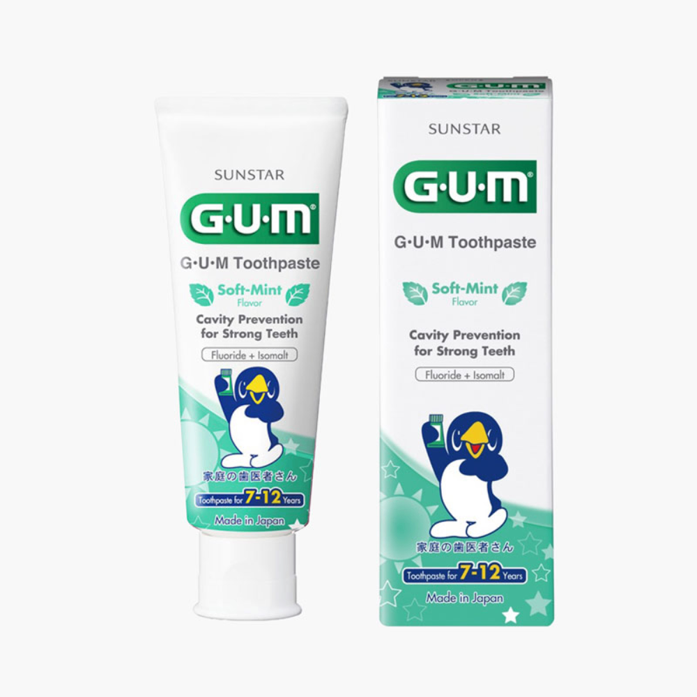 Kem đánh răng Gum Kids cho trẻ từ 2-6/7-12 tuổi 70g làm sạch răng sữa ngừa sâu răng và bảo vệ men răng