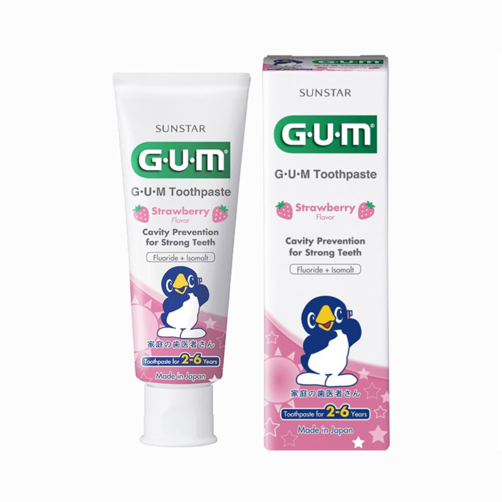 Kem đánh răng Gum Kids cho trẻ từ 2-6/7-12 tuổi 70g làm sạch răng sữa ngừa sâu răng và bảo vệ men răng