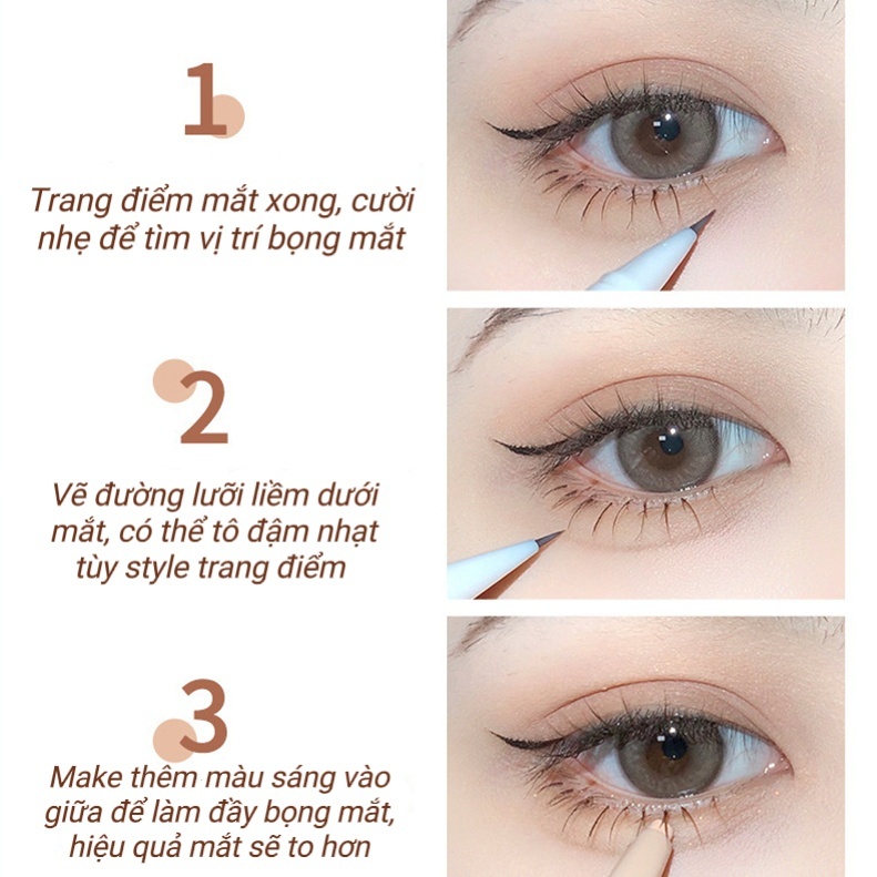 Bút kẻ bọng mắt Gogo Tales Spirit Eye Three Dimensional GT309 hiệu ứng bọng mắt tự nhiên giúp mắt to tròn