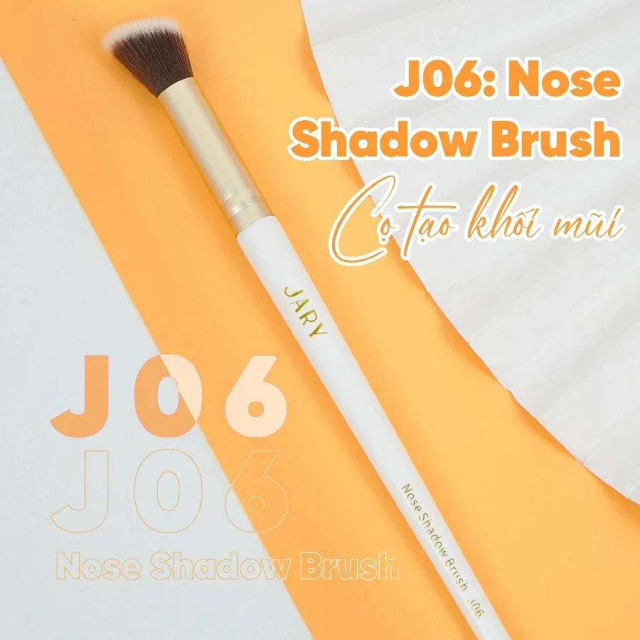 Cọ trang điểm cao cấp thuần chay Jary Makeup Brush lẻ từng cây tán phấn đều màu mềm êm trên da