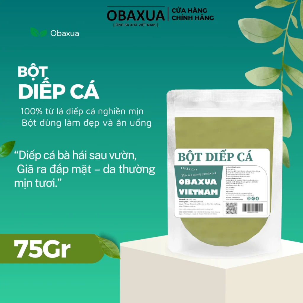 Bột đắp mặt nạ thiên nhiên Obaxua 75/250/500g các loại