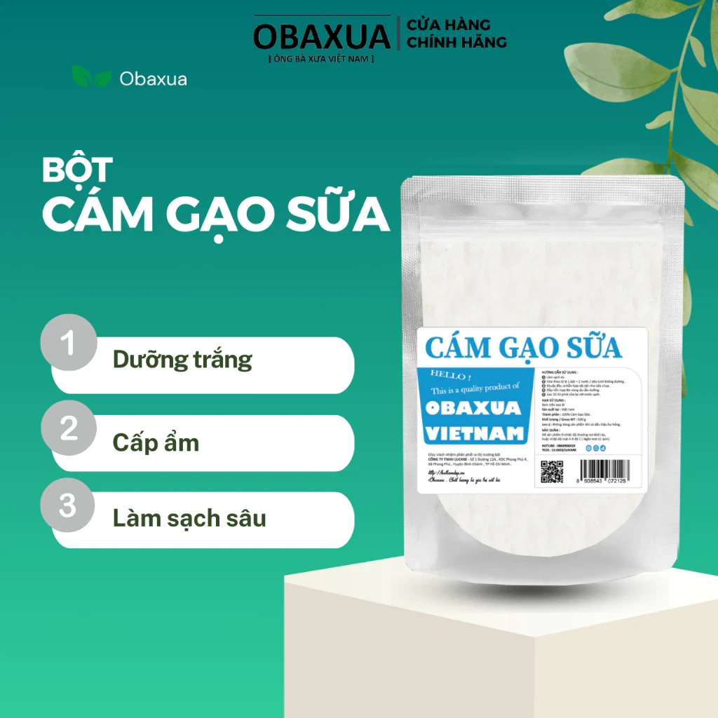 Bột đắp mặt nạ thiên nhiên Obaxua 75/250/500g các loại