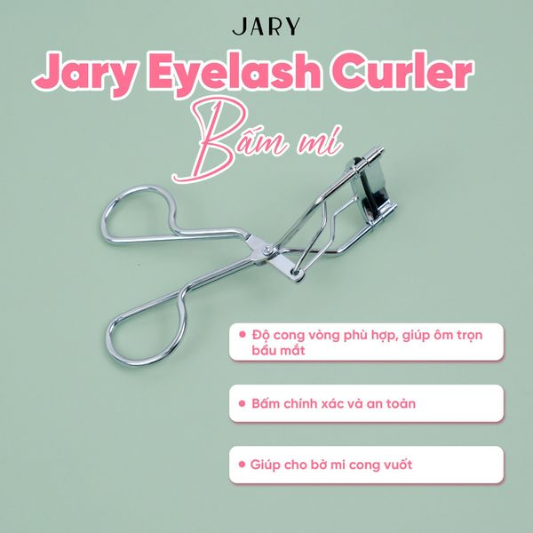 Bấm mi JARY Eyelash Curler Silver Bạc Unbox