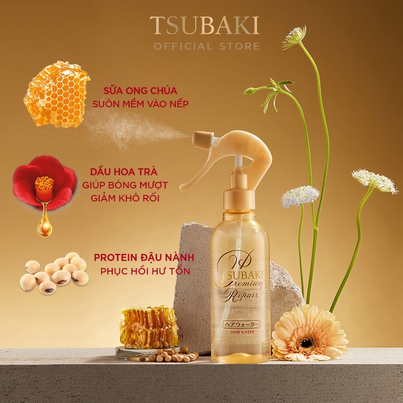 Xịt dưỡng tóc Tsubaki phục hồi hư tổn 210ml