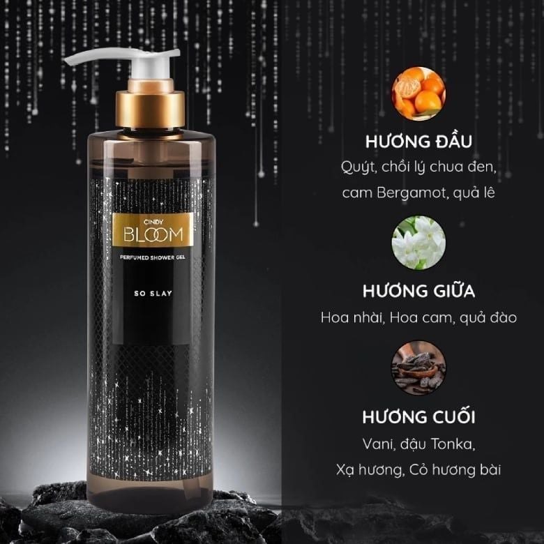 Sữa tắm Cindy Bloom Perfumed Shower Gel 640g hương nước hoa cao cấp