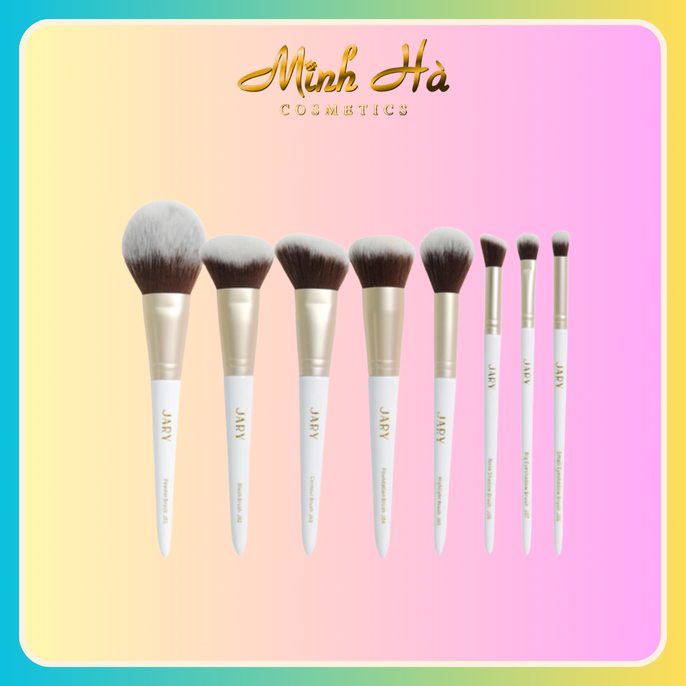 Cọ trang điểm cao cấp thuần chay Jary Makeup Brush lẻ từng cây tán phấn đều màu mềm êm trên da