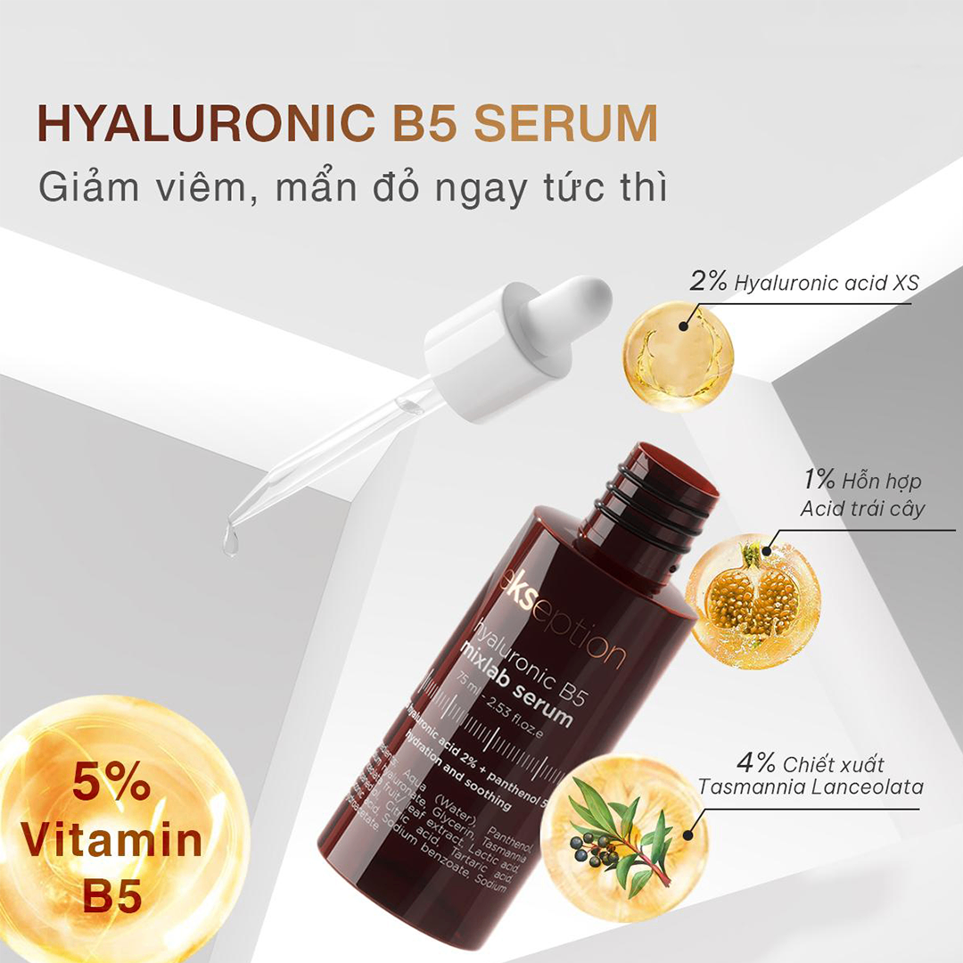 Tinh chất Ekseption Hyaluronic PHA Mixlab Serum 75ml