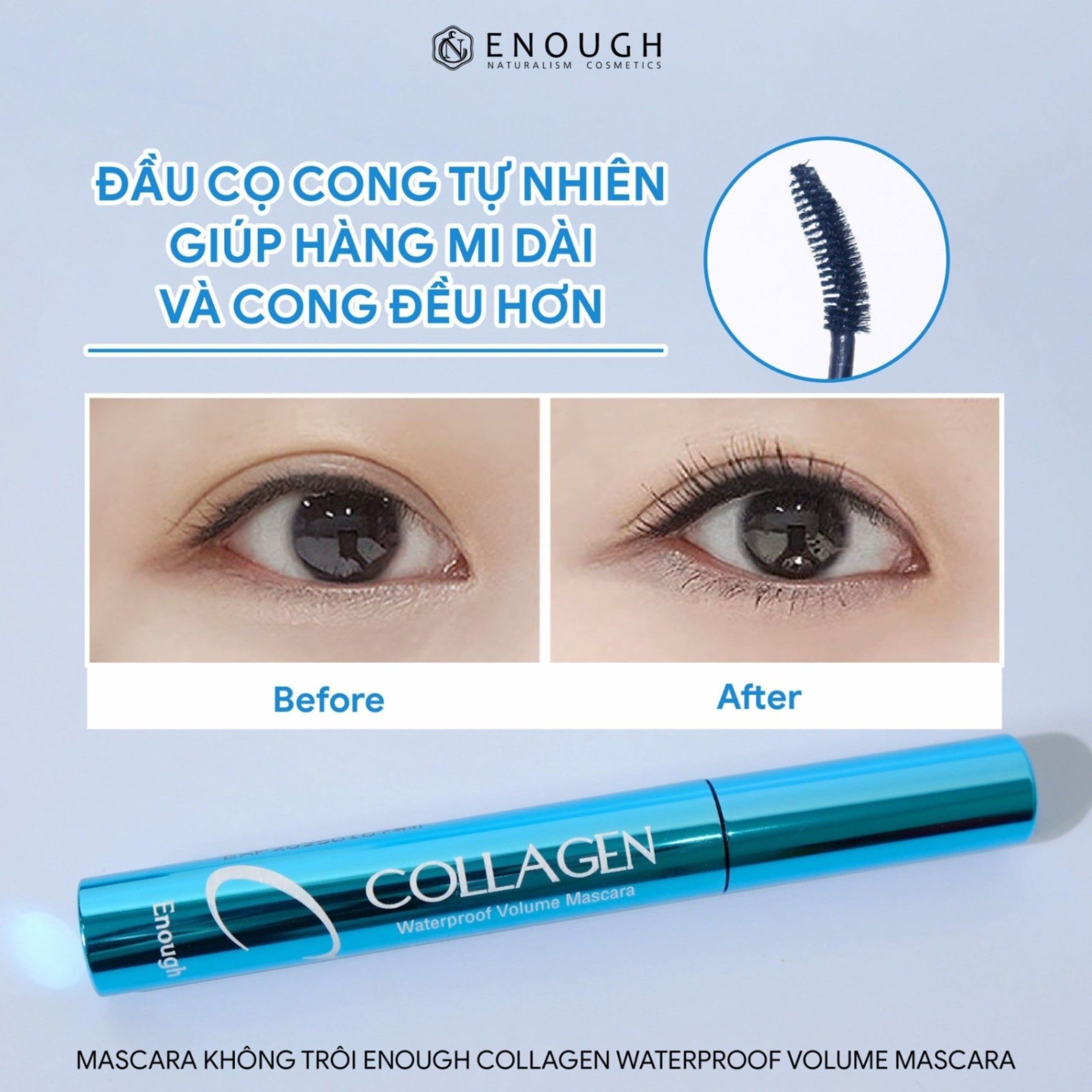 Mascara Enough Collagen Waterproof Volume
