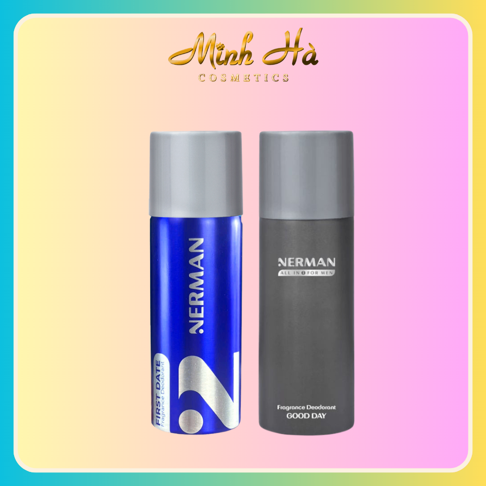 Xịt khử mùi Nerman Fragrance Deodorant 100ml hương nước hoa nam khô thoáng và thơm nam tính