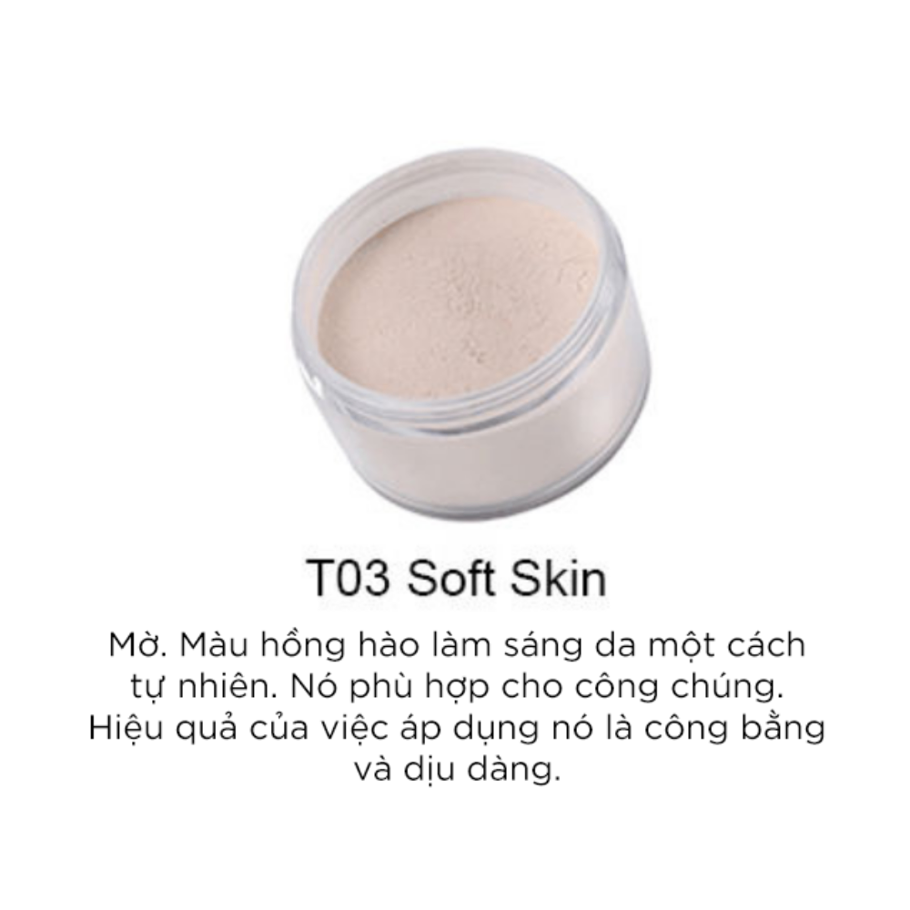 Phấn phủ Artmiss Transparent Matte Powder 30g kiềm dầu cố định lớp nền tạo hiệu ứng lì mịn tự nhiên