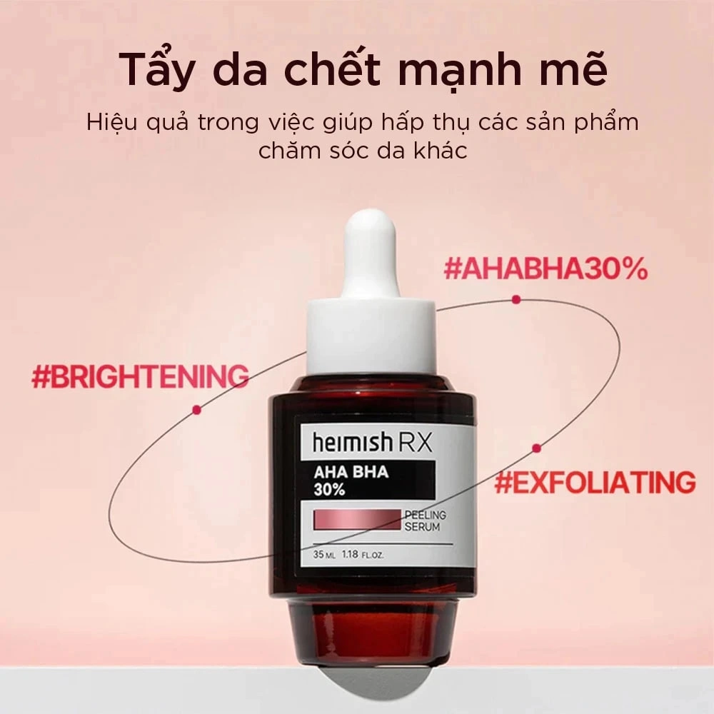 Tinh Chất Heimish RX AHA 30% + BHA 0.5% Peeling Serum 35ml