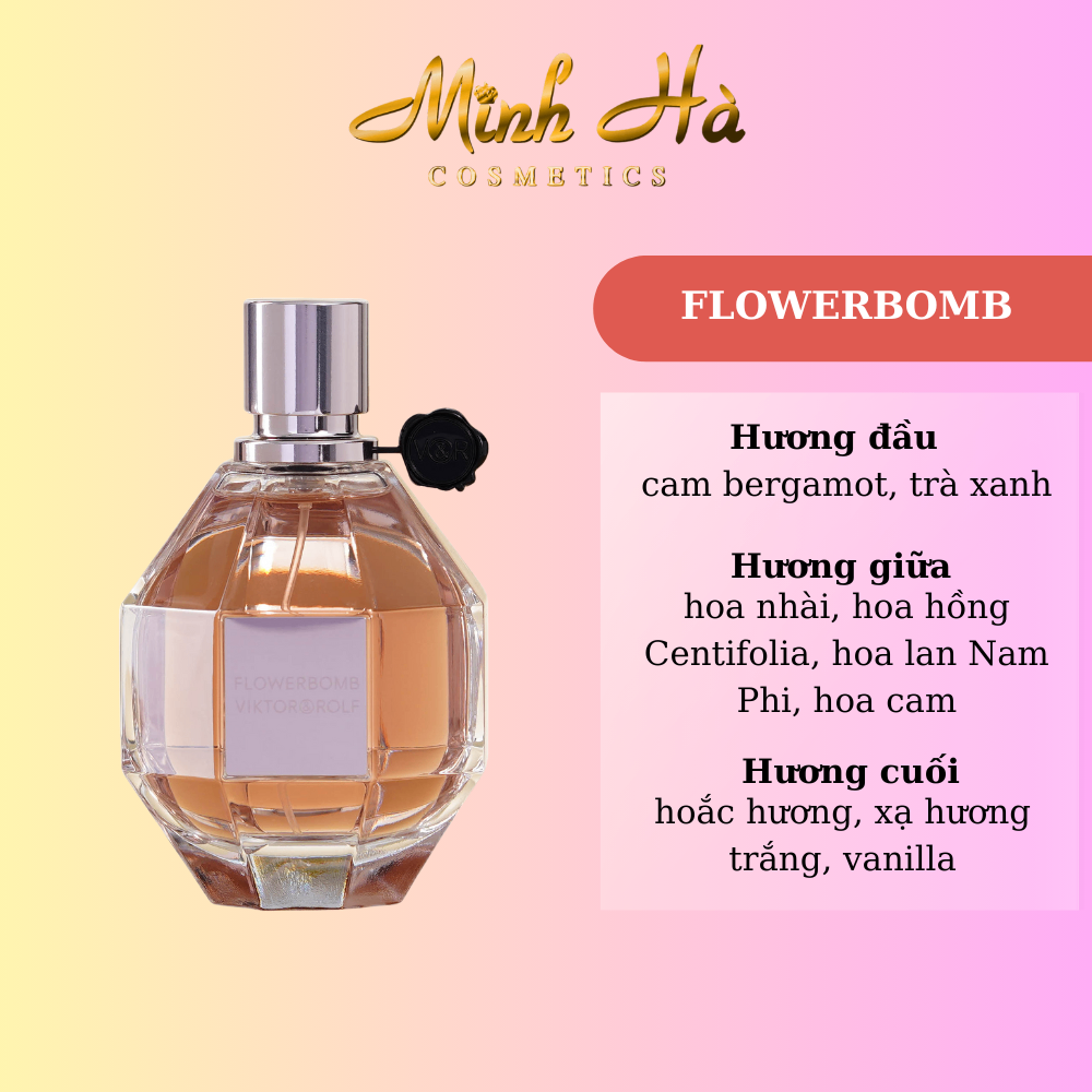 Chiết 10ml nước hoa Viktor & Rolf Flowerbomb EDP (Màu vàng thấp)