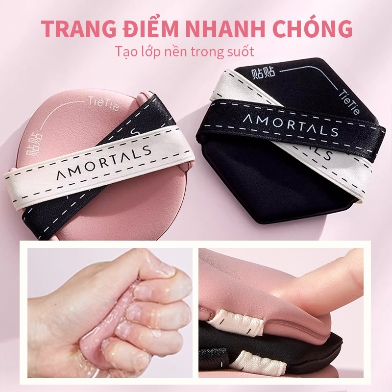 Hộp mút trang điểm AMORTALS Tietie 3pcs