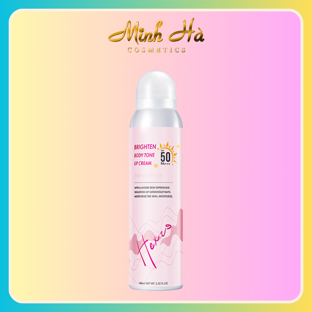 Xịt chống nắng nâng tông Hexze Brighten Body Tone Up Cream 100ml