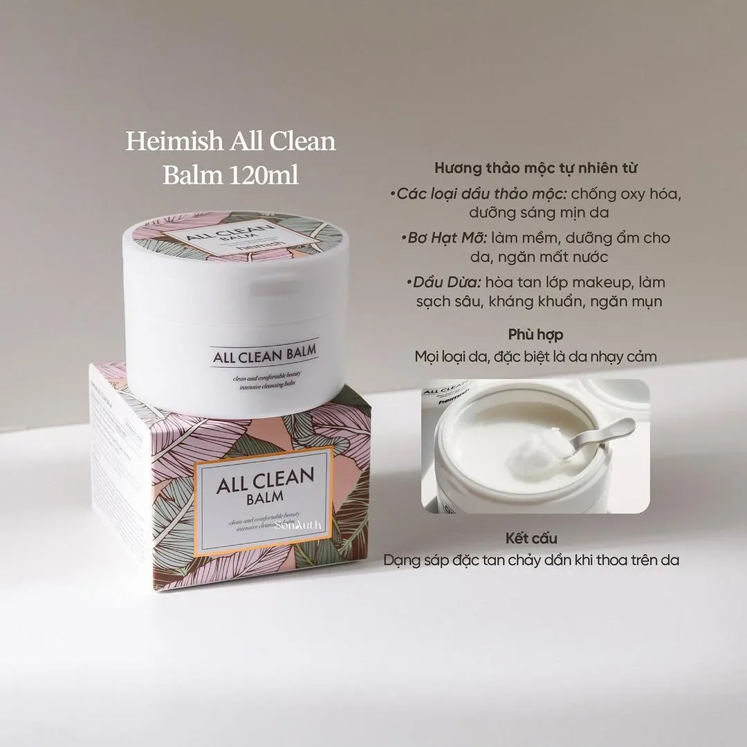 Sáp tẩy trang Heimish All Clean Facial Cleansing Balm 120ml