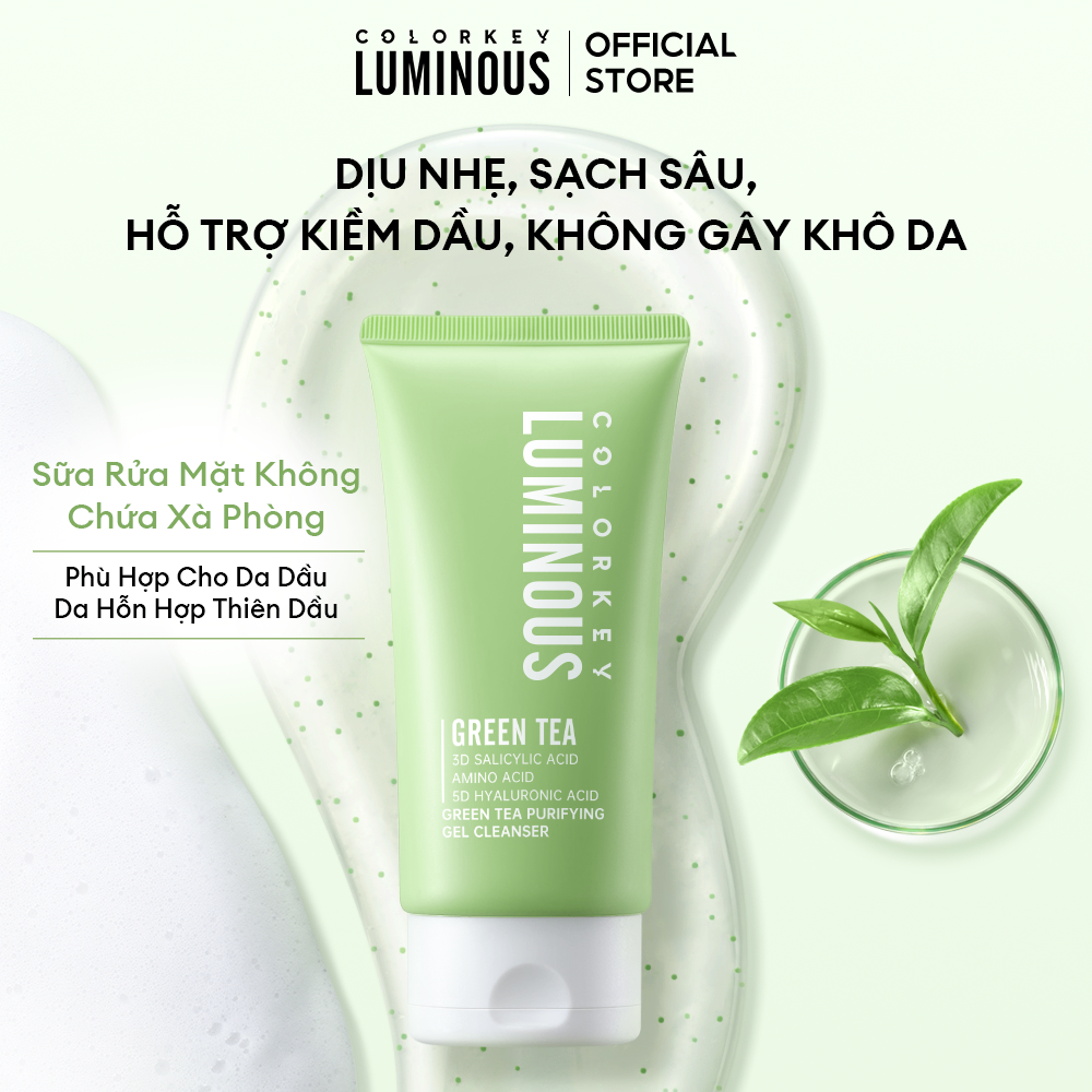 Sữa rửa mặt Colorkey Luminous Green Tea 100g