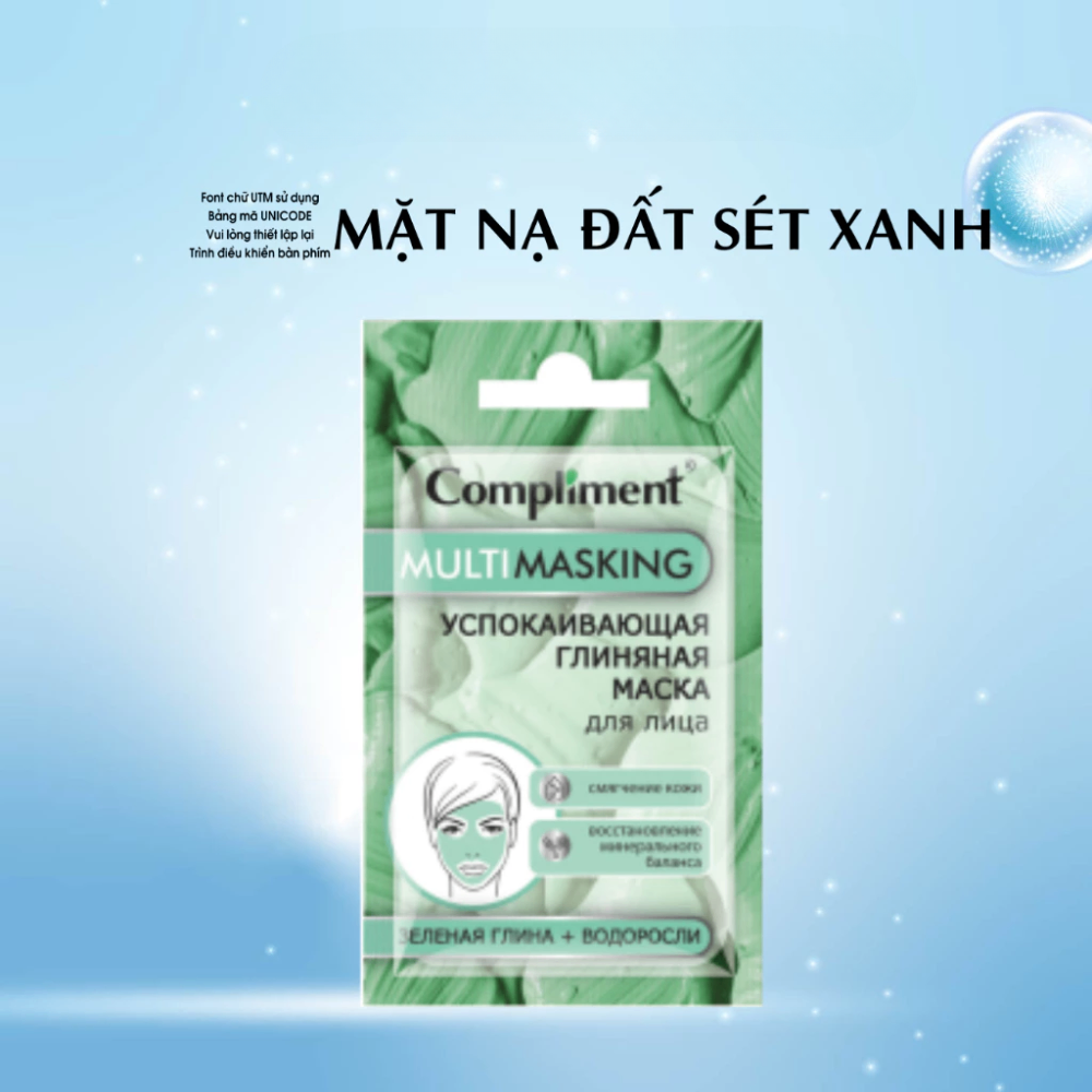 Gói mặt nạ Compliment Multimasking 7ml làm dịu da thải độc da