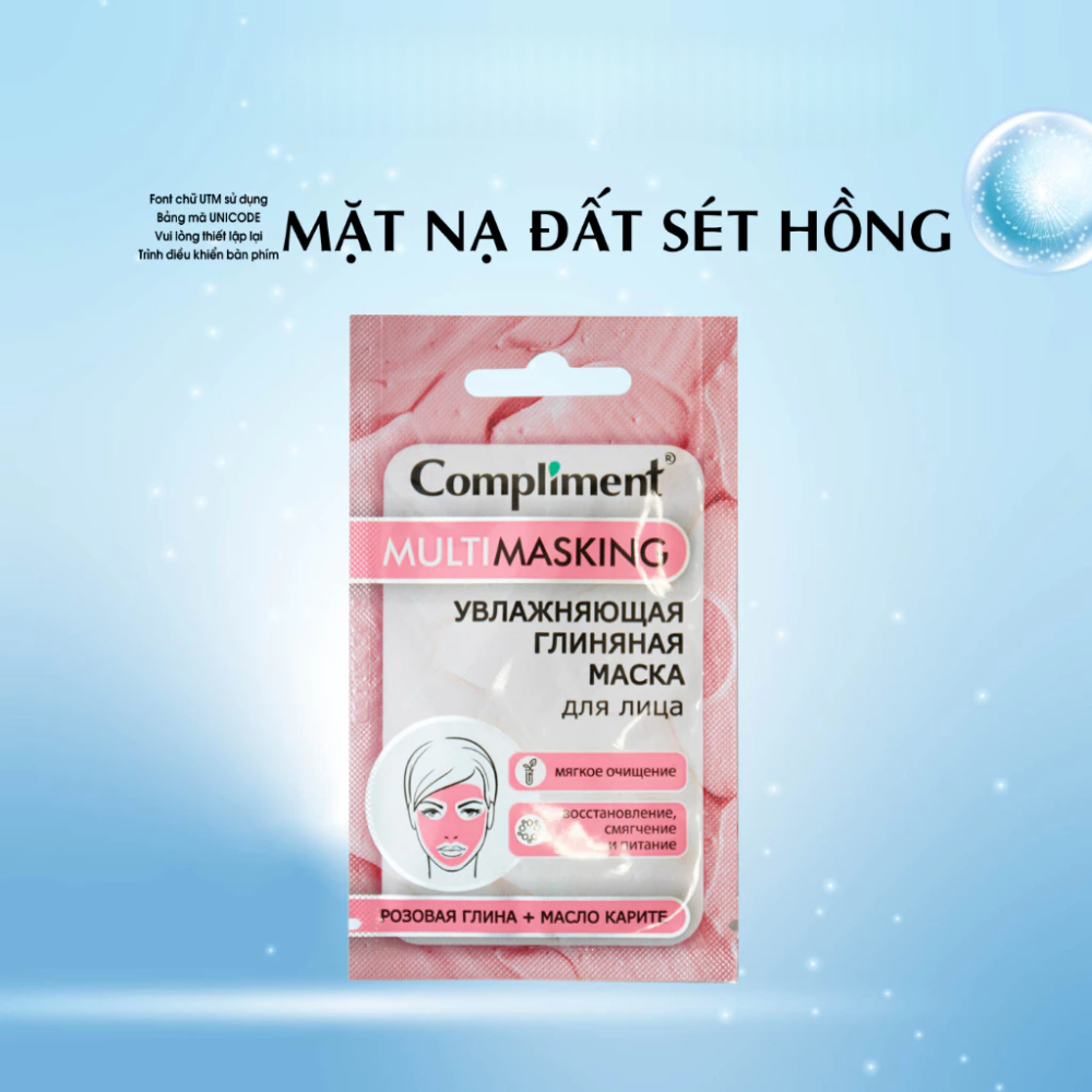 Gói mặt nạ Compliment Multimasking 7ml làm dịu da thải độc da