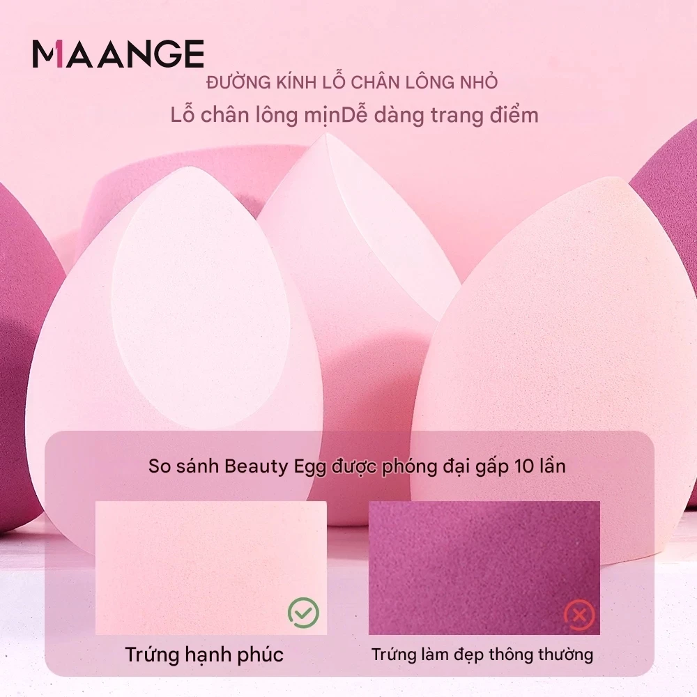Hộp bông mút trang điểm MAANGE 4pcs 9452-1