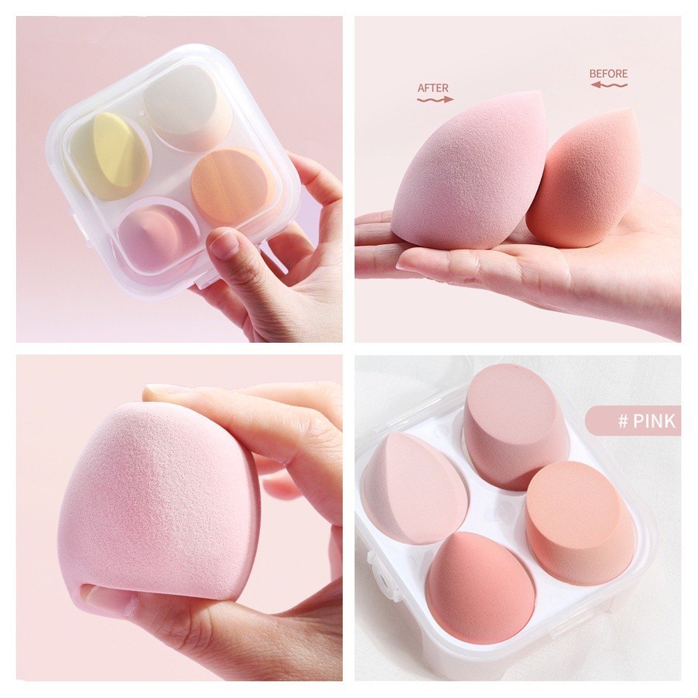 Hộp bông mút trang điểm MAANGE 4pcs 9452-1