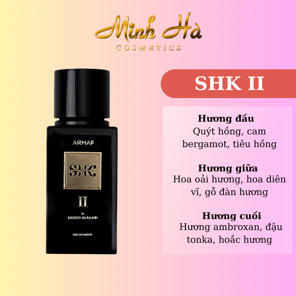 Chiết 10ml nước hoa ARMAF SHK II EDP 100ml