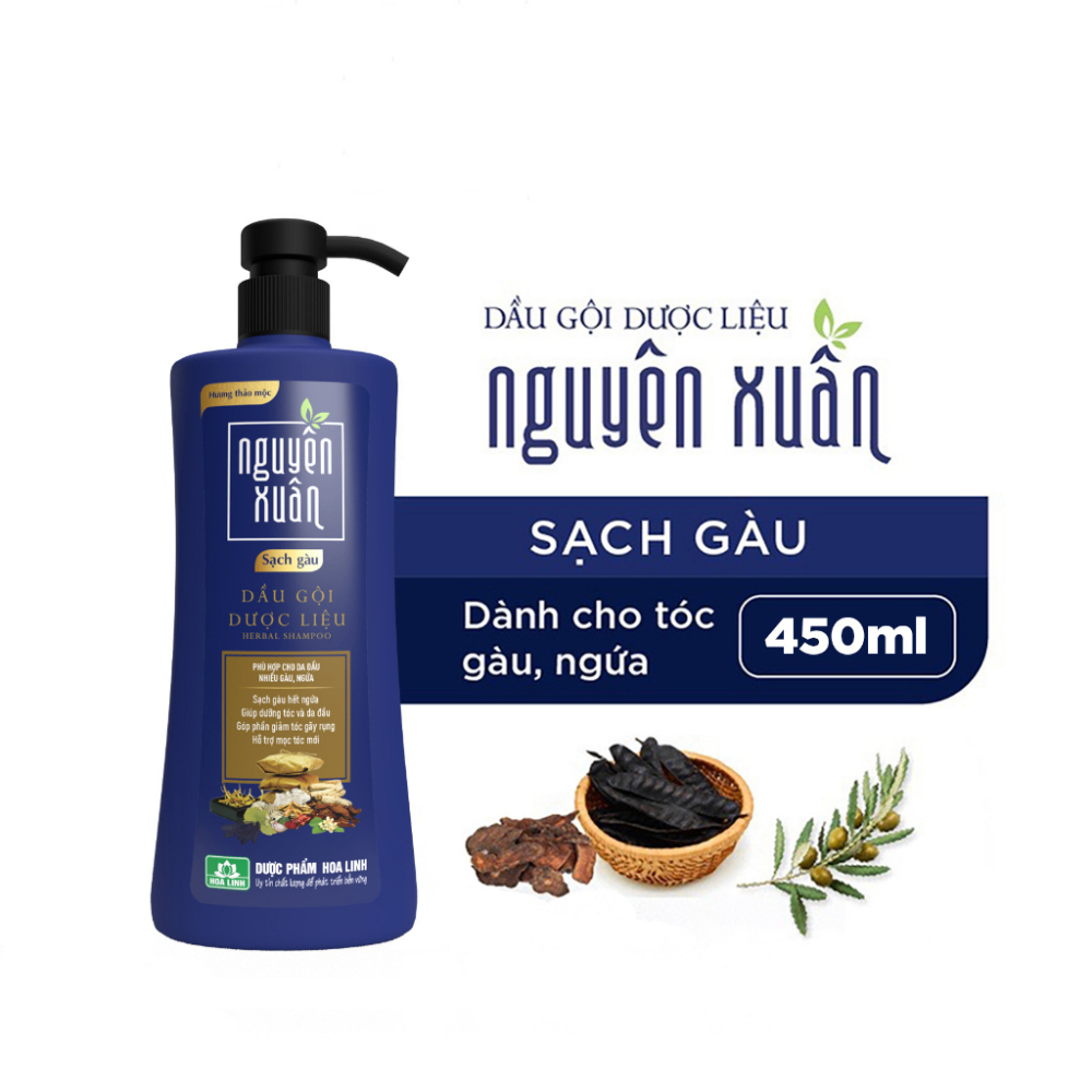 Dầu gội xả dược liệu Nguyên Xuân 200ml/250ml/450ml dưỡng tóc giúp mọc tóc