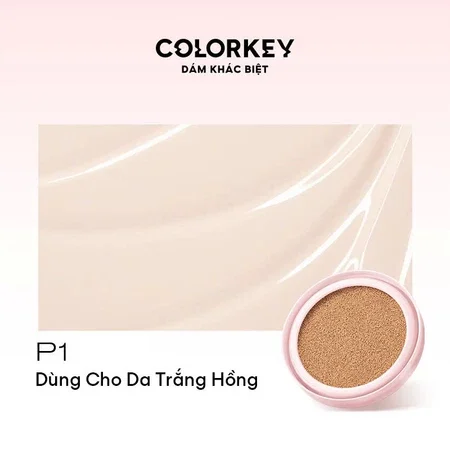 Phấn nước Colorkey Long Lasting Flawless Brightening Cushion Cream SPF 50+ PA++++ 11g kiểm soát dầu bền màu
