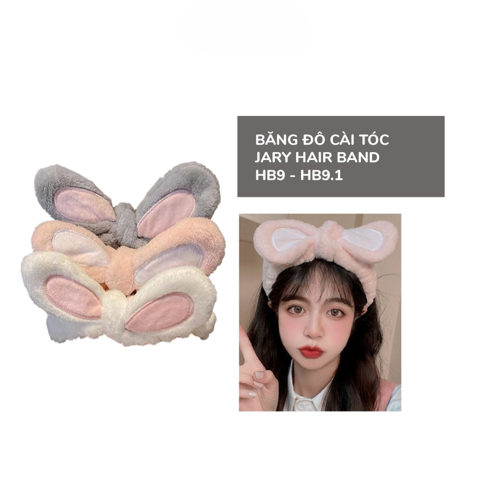 Băng đô cài tóc Jary Hair Band mềm mại cố định tóc gọn gàng