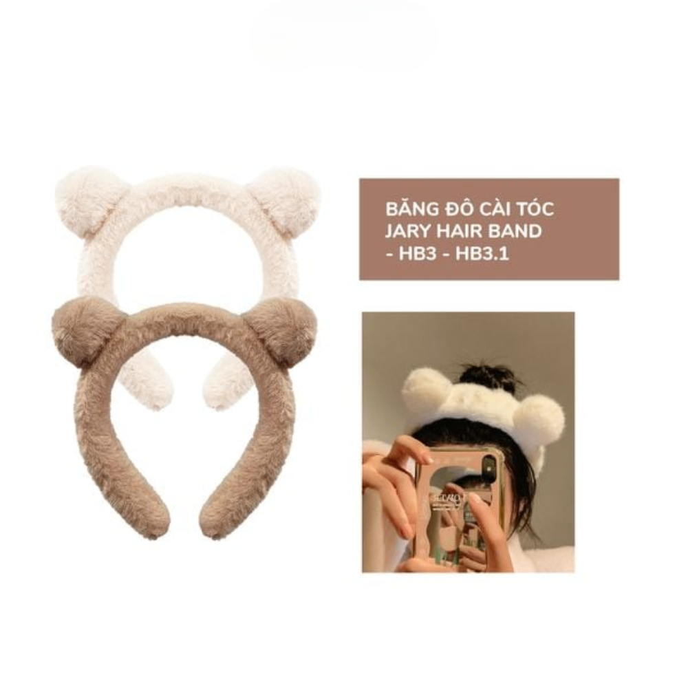 Băng đô cài tóc Jary Hair Band mềm mại cố định tóc gọn gàng