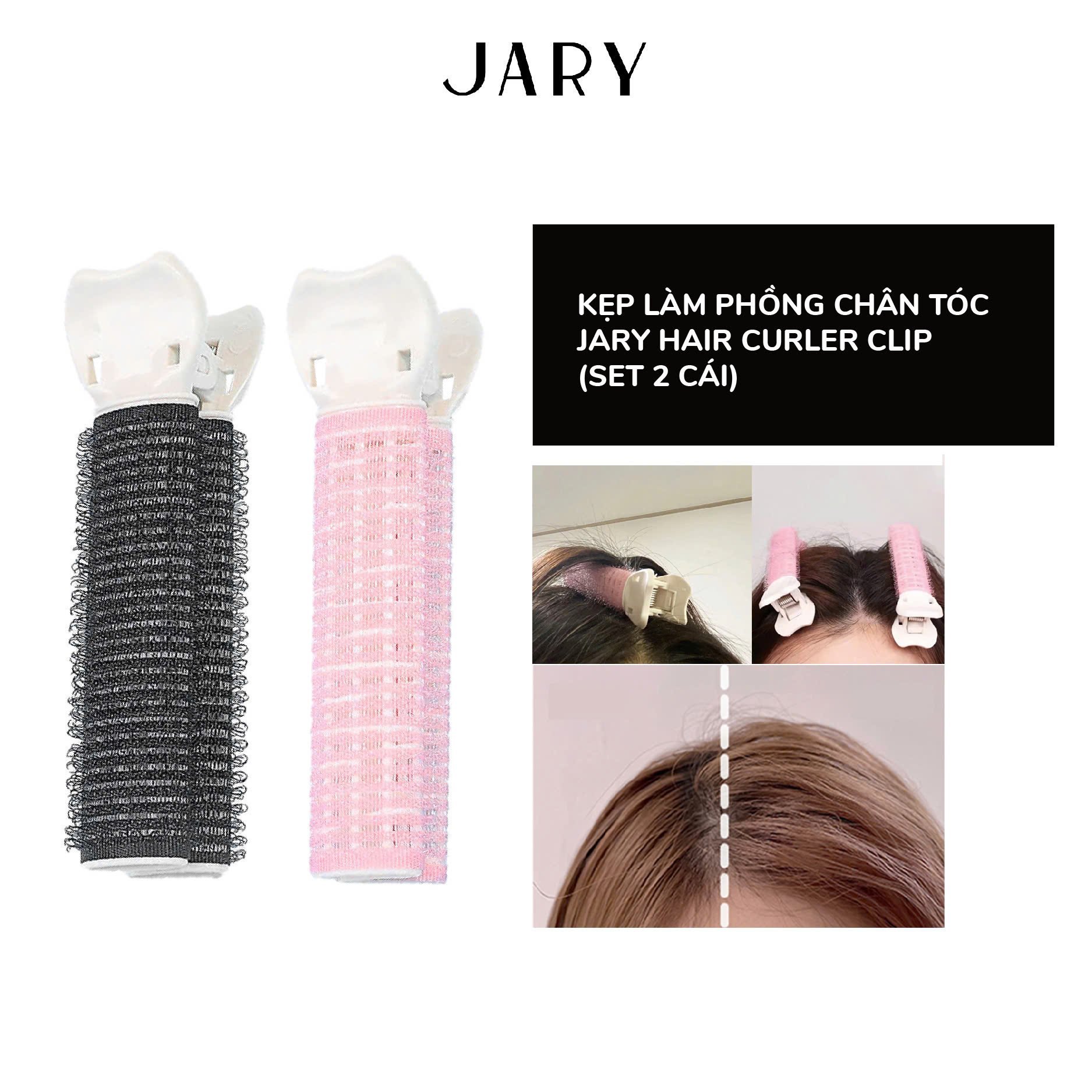 Kẹp làm phồng chân tóc Jary Hair Curler Clip (set 2c)