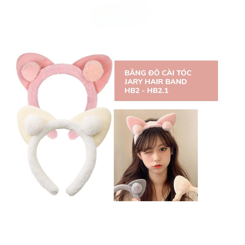 Băng đô cài tóc Jary Hair Band mềm mại cố định tóc gọn gàng