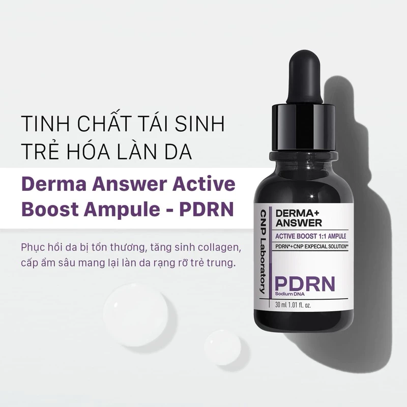 Tinh chất CNP Laboratory PDRN Derma Answer Active Boost Ampule phục hồi tái tạo và cải thiện độ săn chắc da