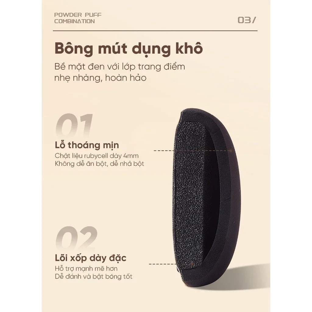 Hộp mút trang điểm AMORTALS Song tử 2pcs