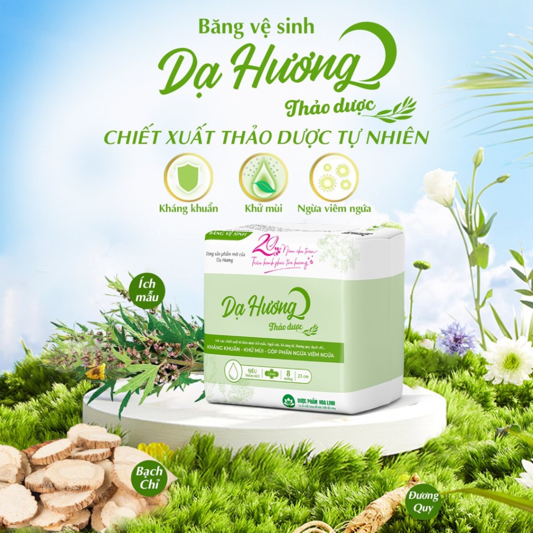 Băng Vệ Sinh Dạ Hương Ngày/Đêm êm ái kháng khuẩn khử mùi