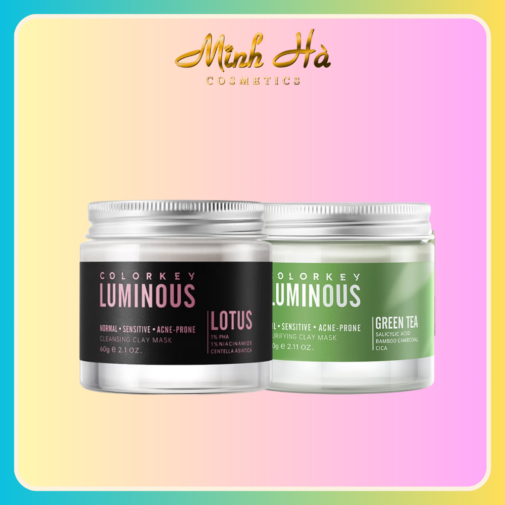 Mặt nạ kem bùn Colorkey Luminous Cleansing Clay Mask 60g cấp ẩm và làm dịu da