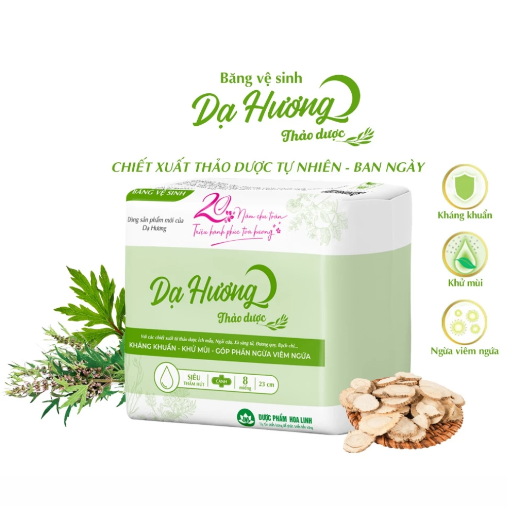 Băng Vệ Sinh Dạ Hương Ngày/Đêm êm ái kháng khuẩn khử mùi