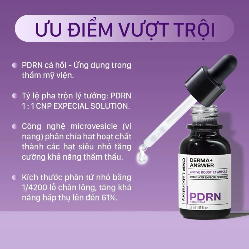 Tinh chất CNP Laboratory PDRN Derma Answer Active Boost Ampule phục hồi tái tạo và cải thiện độ săn chắc da