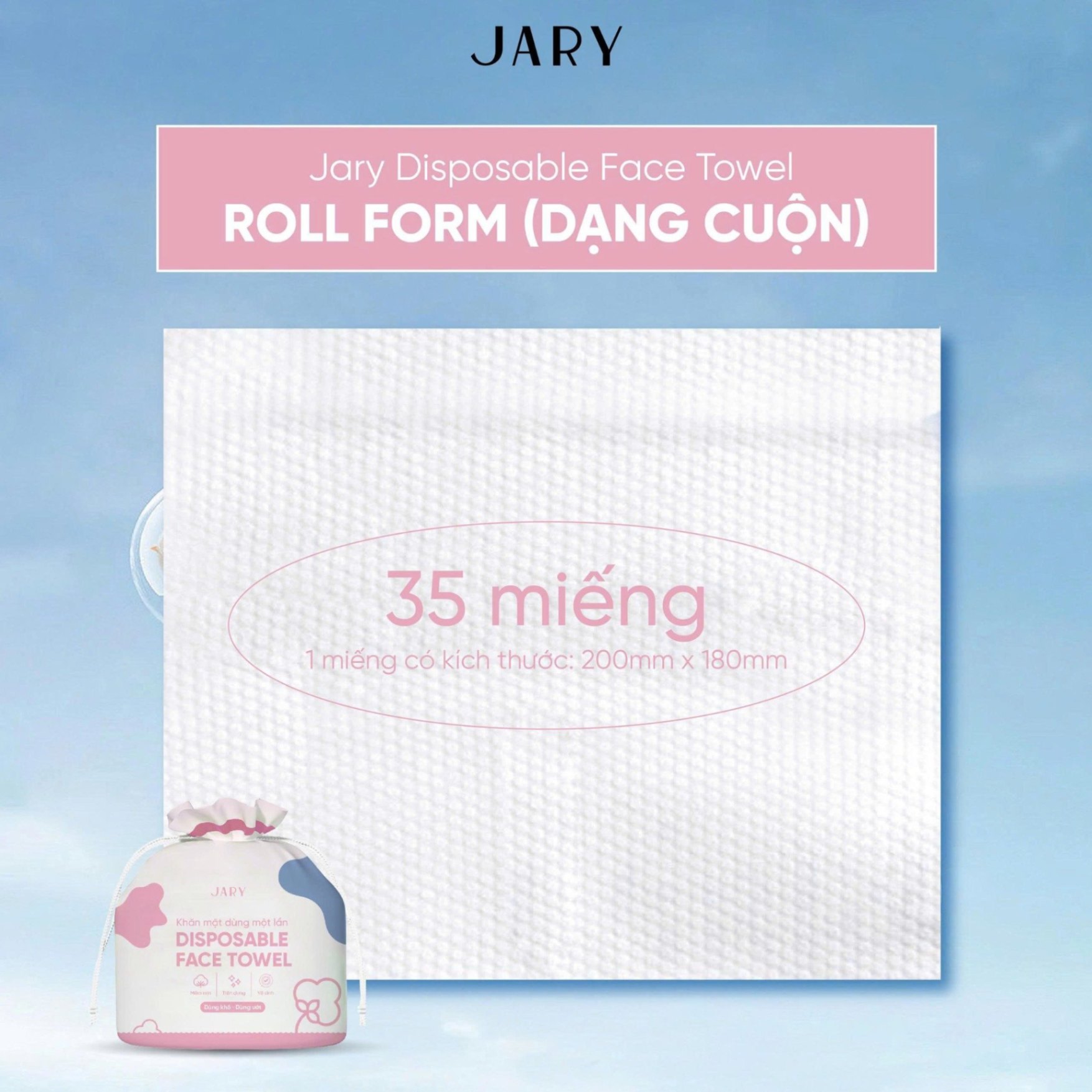 Khăn khô đa năng Jary Disposable Face Towel 35 miếng