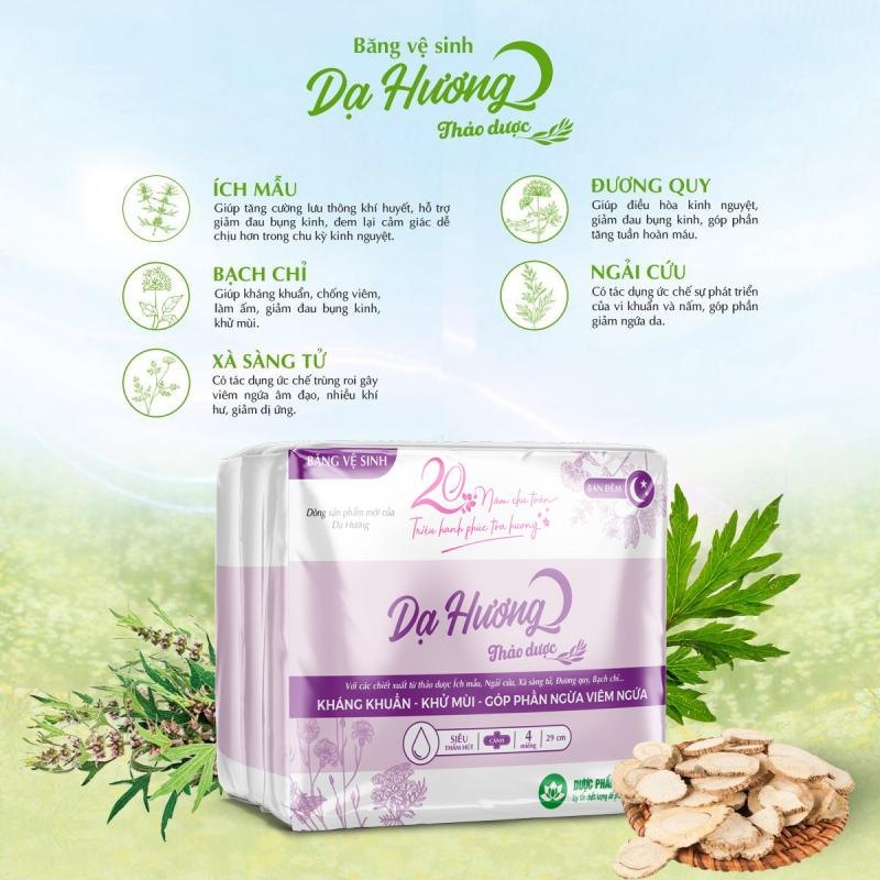 Băng Vệ Sinh Dạ Hương Ngày/Đêm êm ái kháng khuẩn khử mùi