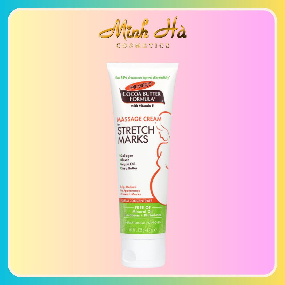 Kem giảm rạn da Palmer's Cocoa Butter Formula Massage Cream For Stretch Marks cấp ẩm mờ rạn mịn da