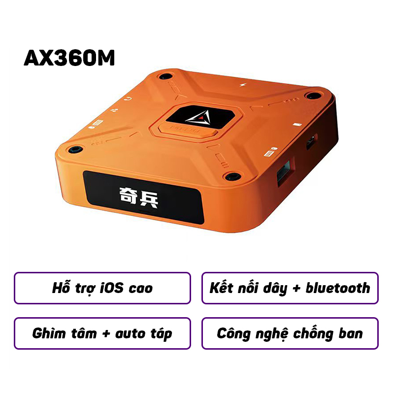 Bộ chuyển đổi bàn phím và chuột Aimzenix AX360M dành cho iPhone, iPad