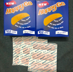 4876. NHÓM A - Băng Cá Nhân HappyGo (Hộp 102 miếng) Đại Việt-VN