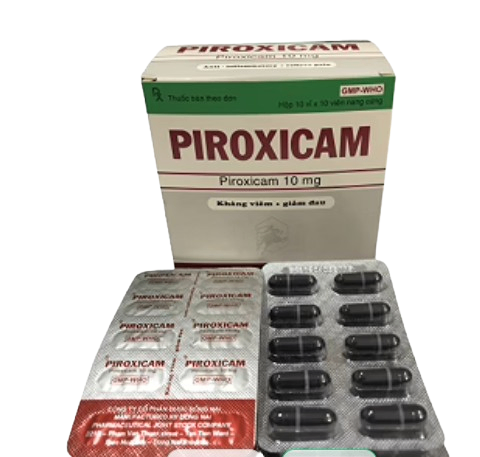 5182. Piroxicam 10mg ( Piroxicam 10mg; Hộp 10 vỉ x 10 viên nang cứng; Thùng 60 hộp) Đồng Nai.