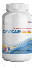 3122. CEVOCAME Cold + Flu (Paracetamol 325mg + Guaifenesin 200mg + Phenylephrin HCI 5mg + Dextromethorphan hydrobromile 10mg; Chai 200 viên nén bao phim, thùng 50c) US Pharma USA
