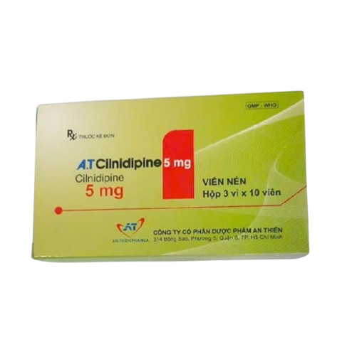 5165. A.T Cilnidipine 5mg (Cilnidipine 5mg hộp 20 gói vỉ bấm x 10g viên nén) An Thiên