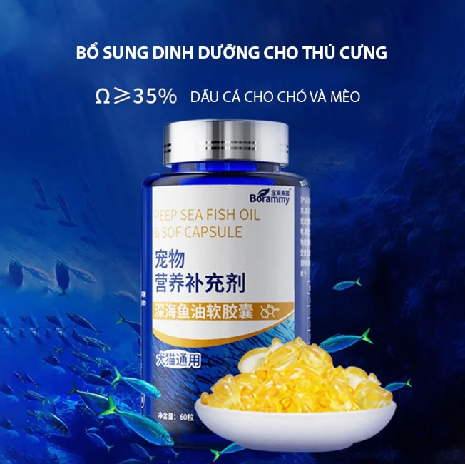 Dầu cá hồi 60 viên / lọ