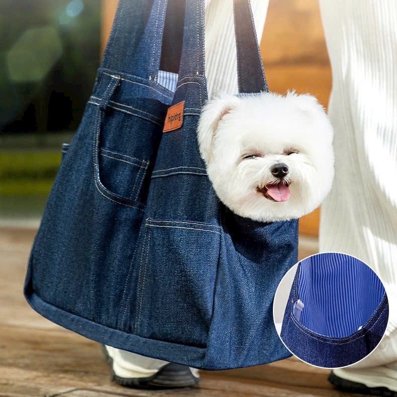 Túi tote vải jean 30*16*14cm