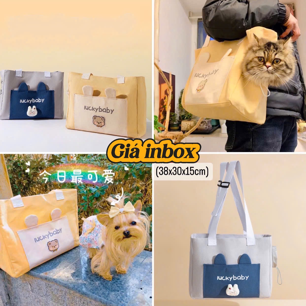 Túi tote Lucky Baby 38*30*15cm