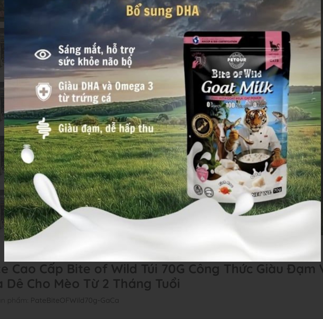 Pate Bite Of Wild 70g