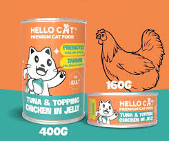 Pate Hello Cat lon 400g